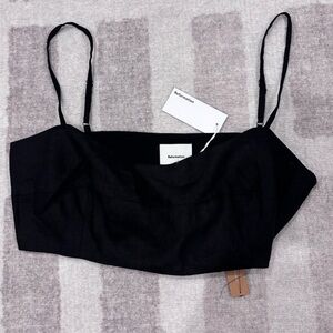 Reformation Women’s Black Crop Top